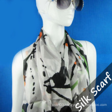 Wide Chiffon Silk Scarf with High Quality